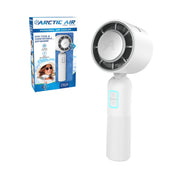 Arctic Air Cool Touch Portable Handheld Fan, Mini USB Rechargeable, Compact Lightweight, 4-Speed Adjustable, Battery-Powered, Quiet, White, AACTFW-MC4