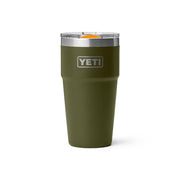 YETI Rambler 20-Oz. Stackable Tumbler with MagSlider Lid - Olive/King Crab Orange