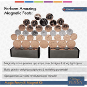 Dowling Magnets Magic Penny Magnet Kit, 25th Anniversary Edition, STEM Educational Magnetic Toy with 2 Super Strong Magnets and 35 Custom Coins, Ages 8 and Up