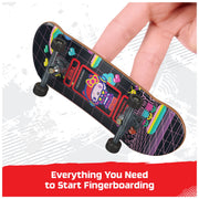 Tech Deck Powell Peralta Sk8shop Bonus Pack Fingerboard Skateboard Set, 8 Customizable Fingerboards with Ramp, Multicolor, 6076639