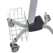 Ergotron Neo-Flex Cart Wire Basket Kit, Adjustable Silver Metal Storage Basket for Laptop and LCD Carts, 15 lb Capacity, 97-544
