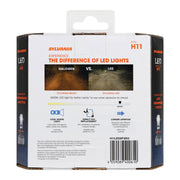 Sylvania H11 LED Fog Lights, 6000K Cool White, Long-Lasting, No Polarity, DIY Upgrade for Cars and Trucks