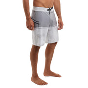 Pelagic Strike Board Shorts, Light Grey Brush Camo, Ultralight Quick-Dry Recycled Fabric, 4-Way Stretch, 19