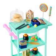 Harry Potter PHX25013 Honeydukes Candy Cart with Accessories for 18-inch Dolls Toys Kids 5 +
