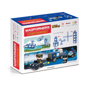 Magformers 717002 Amazing Police 50 Pieces, Wheels, Blue Red Magnetic Geometric Stem Toy