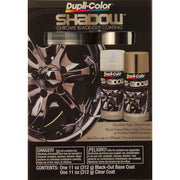 Dupli-Color Shadow Chrome Black-Out Coating Kit, Automotive Spray Paint, Black Chrome Finish, 11 oz, 2 Cans, ESHD10007