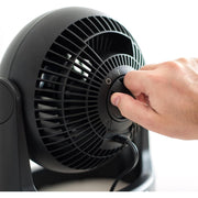 Woozoo 500316 WOOZOO Desk Fan Air Circulator, 3 Speeds, 360 Tilt, Black