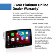Planet Audio P90CPA Single Din A-Link (Screen Mirroring) Car Stereo System