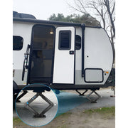 Kohree 24 in Camper RV Trailer Stabilizer Leveling Scissor Jacks, 6500 lb Capacity, Set of 2 with Crank Handle and Drill Socket, KR1224-WK