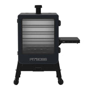 Pit Boss Navigator 6-Series Vertical Pellet Smoker, 2,224 Sq. In. Cooking Space, Wi-Fi and Bluetooth Enabled, Stainless Steel, Black, 11115
