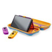 PowerA Protection Case for Nintendo Switch OLED, Switch, Switch Lite, Hard Shell with Molded Interior, Padded Screen Protector Flap, Rubber Handle, Color Splash Heroes, NSCS0302-01
