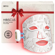 ARIVEA Red Light Therapy Mask with Red, Yellow, Blue, and Infrared Lights, Wireless Rechargeable Silicone Face Mask for Skin Rejuvenation SKB-2418