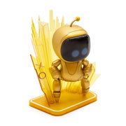 CultureFly Astro Bot Golden Captain Astro Collectible Vinyl Figure, 7-Inch, Multicolor, Includes PlayStation-Themed Display Stand
