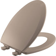 Bemis 1500EC068 Molded Wood Elongated Toilet Seat With Easy Clean and Change Hinge Fawn Beige