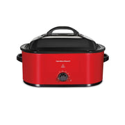 Hamilton Beach 22 Quart Electric Roaster Oven, Red, Removable Pan, Lift-Out Rack, 32235