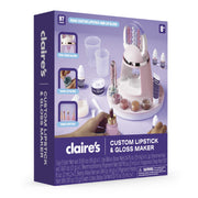 Claire's Custom Lipstick & Gloss Maker DIY Makeup Kit, 97-Piece Set, Heat-Reactive Color Wax Beads, Cosmetic Tools, for Teens and Girls