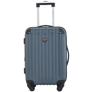 Travelers Club 4-Piece Hard Side Luggage Set with Spinner Wheels, Expandable Upright, Boarding Tote, Toiletry Kit, Dark Slate Gray, WM-21604-017