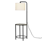 Mainstays 62-095 54-inch Floor Lamp with Faux Wood Finished Table