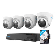 Reolink NVS8-8MD4 4K 8MP Dome Cameras with 8-Channel 2TB NVR Security System, 4pk