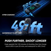 Insta360 X5 Action Camera: 8K Video, 72MP Photo, 1TB Storage, Waterproof