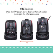 Disney Baby Easy Elite Slim All-In-One Convertible Car Seat, Extended Use 5-100 lbs, Slim Design, 5-Point Harness, Adjustable Headrest, Machine-Washable, Modern Minnie CC406HDB