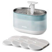 Petlibro Capsule Cat Water Fountain, 67oz Stainless Steel Tray, Ultra Quiet, Two Flow Modes, BPA-Free, Includes Replacement Filters and Cleaning Brush