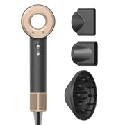 Lescolton Ionic Hood Hair Dryer, 1400W Brushless Motor, 3 Wind Speeds, 3 Temperature Settings, 4 Attachments, Black, LS-097