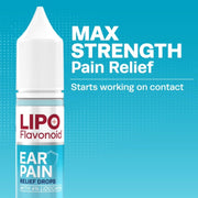 Bridges Consumer Healthcare Lipo Flavonoid Ear Pain Drops with 4% Lidocaine, Fast-Acting Earache Relief, 0.42 fl oz
