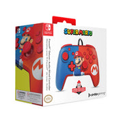 PDP 500-134-NA-C1MR-1 Faceoff Audio Wired Power Pose Mario Nintendo Switch Controller