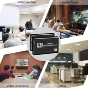 DIGITNOW 4K Audio Video Capture Card, HDMI Input, USB 3.0 Output, 3.5mm Microphone Input, Full HD 1080P, Black
