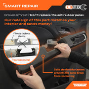 Dorman Products Front Driver Side Door Armrest Repair Kit, Upgraded Metal Skeleton, Tan, Compatible with Select Chevrolet and GMC 2010-2014 Models, 80995