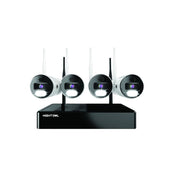 Night Owl CL-BT8WN-14L Wi-Fi Bluetooth NVR with (4) AC Powered Wi-Fi IP 4K Spotlight Cameras