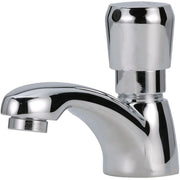 Zurn AquaSpec Single-Hole Deck-Mount Metering Bathroom Sink Faucet, Polished Chrome, Lead-Free Brass, 0.5 GPM Vandal-Resistant Spray, Slow-Closing Cartridge, Z86100-XL-3M