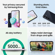Samsung Galaxy A35 5G 128GB Awesome Navy AT&T Unlocked Android Smartphone SM-A356U