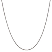 Brilliance Sterling Silver Square Wheat, 18