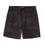 Pelagic Strike Men's Ultralight Board Shorts, Quick-Dry, 4-Way Stretch, PFAS-Free Water Repellent, Light Grey Brush Camo, 19 in Outseam, Size 34