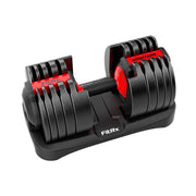 FitRx SmartBell XL Adjustable Dumbbell Set, 90lb Quick-Select Weights, Ergonomic Rubber-Coated Handle, Compact Design with Storage Rack, 30465