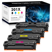 Colorich Toner Cartridge 4-Pack, High Yield Black Cyan Yellow Magenta for HP Color LaserJet Pro MFP, CF400X