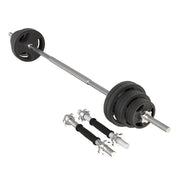 Athletic Works CWS01 100LB Black Cast Iron Standard Weight Plate Sets, Used as Both Dumbbell and Barbell
