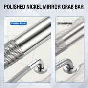 Rehand 16 Inch Grab Bars for Shower, 2 Pack Polished Stainless Steel Bathroom Safety Handles, Non-Slip, 450 lb Capacity
