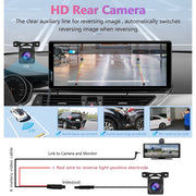 Carpuride 10.26 Wireless Car Stereo with Apple CarPlay, Android Auto, HD IPS Touchscreen, 4K Front Dash Cam, 1080p Rear Camera, Voice Control C92