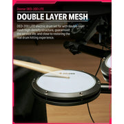 Donner DED-200 Adults Electric Drum Set 31 Kits and 450+ Sounds, Throne, Headphones, Sticks, USB MIDI