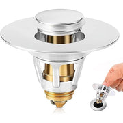Tattom 2pcs Premium Basin Pop Up Sink Drain Strainer
