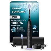 Philips Sonicare 7100 Series Electric Toothbrush, Next-Generation Sonicare Technology, Pressure Sensor, 12 Brushing Settings, Smartimer, Brushpacer, 21-Day Runtime, Travel Case, Black, HX7421/06