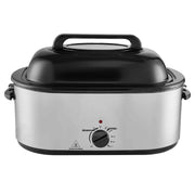 KFFKFF RO220 Electric Roaster Oven 26QT Turkey Roaster Oven with Self-Basting Lid 1450W