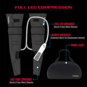 FitRx Recover Max Leg Compression Foot Massager with Multiple Massage, Intensity, and Heat Levels