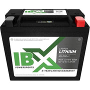 Interstate Batteries IBX-20Q-Li IBX 12V Lithium Powersports Battery, 600CA, 6Ah, Lightweight, Quad Terminal, Group 20Q