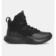 Under Armour Micro G Stellar Mid Men's Tactical Boots, Slip-Resistant Rubber Outsole, Black Anthracite, Size 12