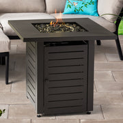 Mainstays MS1100100101 28in Square Gas Firepit