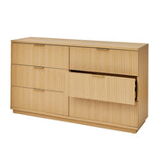 Better Homes & Gardens BHS436249972049 Lillian Fluted 6 Drawer Dresser, Natural Pine Finish (Two Boxes)